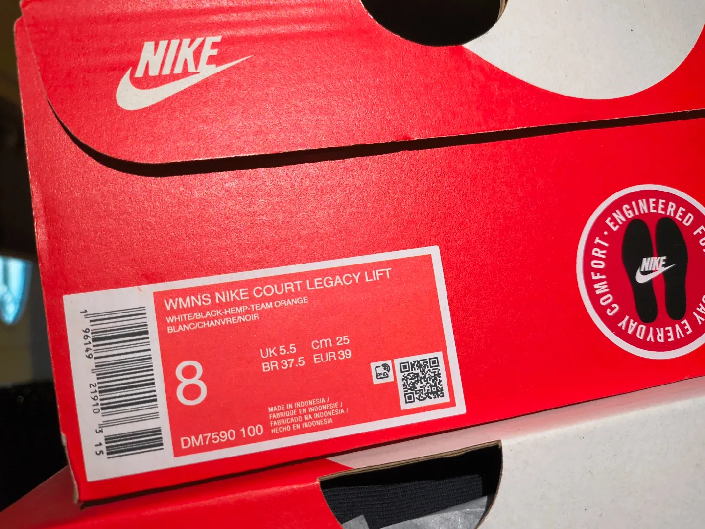 Nike Court Legacy Lift White/Black (Size 8) image indicator(4)