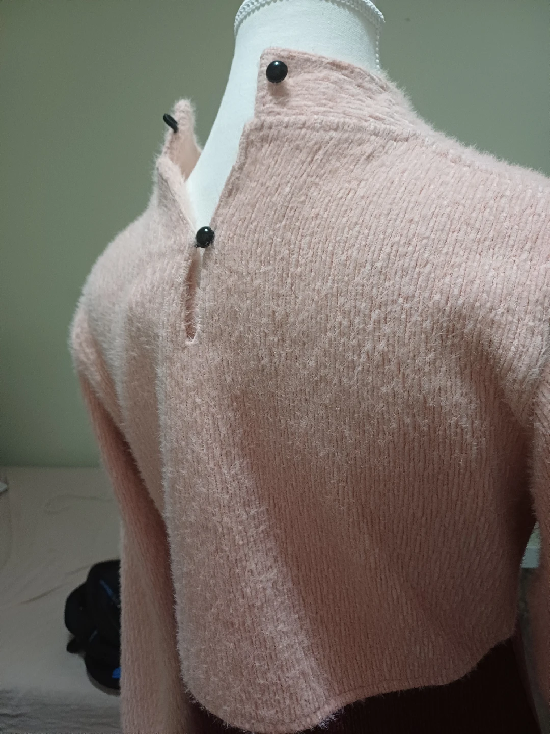 Two-Tone Pink & Burgundy Dress - photo 4
