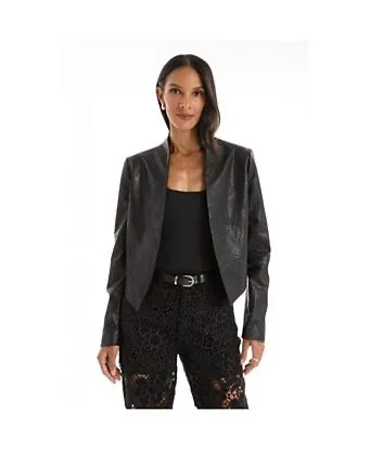 Theory Kanya Black Light Leather Jacket