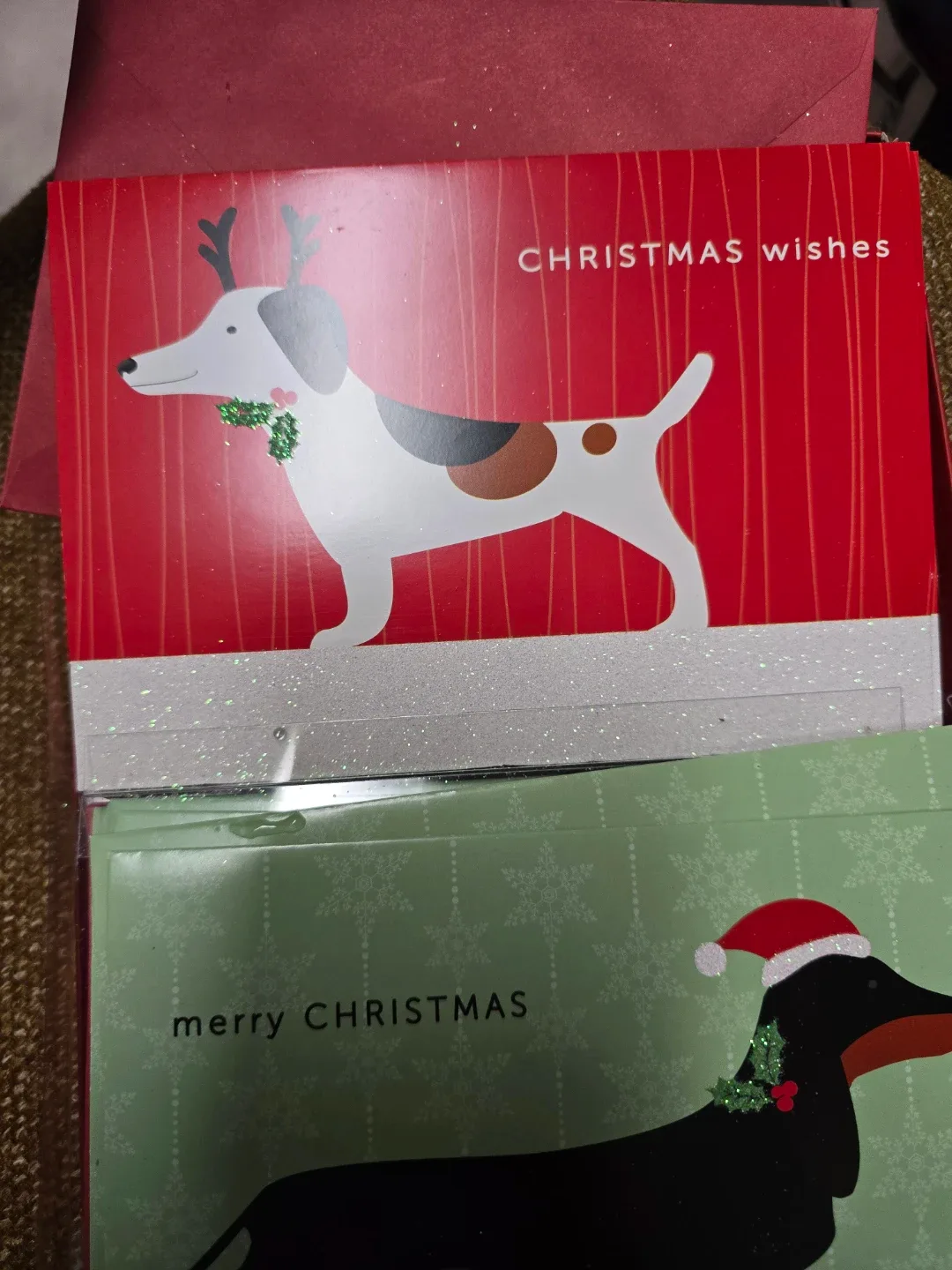 Christmas Cards with Dog Designs - New -17 pcs image indicator(3)