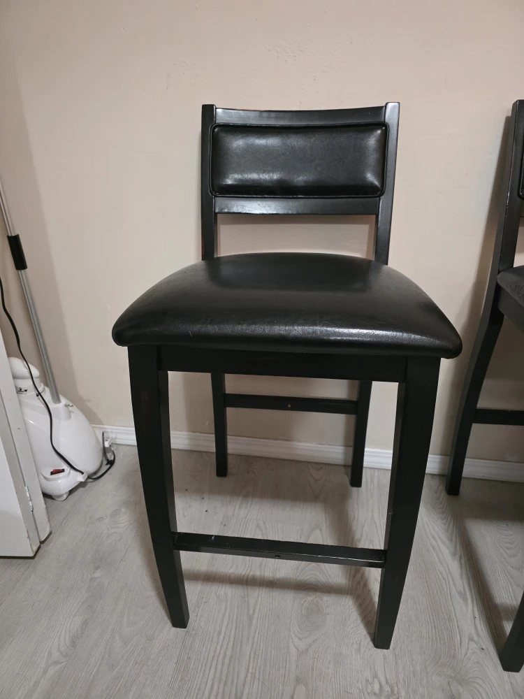 Set of 2 Black Bar Stools - photo 2