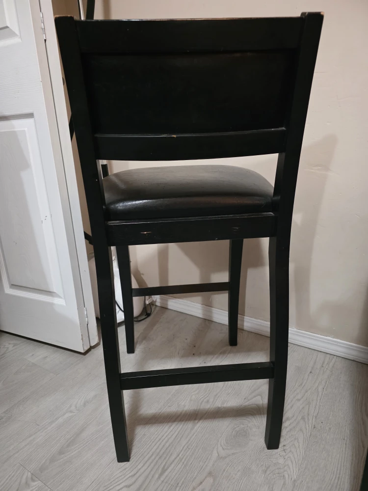 Set of 2 Black Bar Stools - photo 5