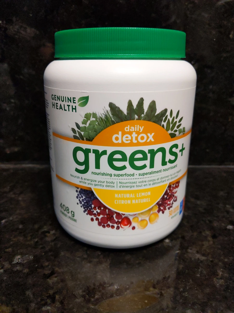 Genuine Health Daily Detox Greens+ - Lemon