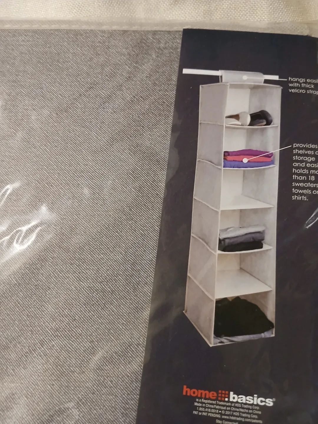 Home Basics 6-Shelf Hanging Closet Organizer image indicator(2)