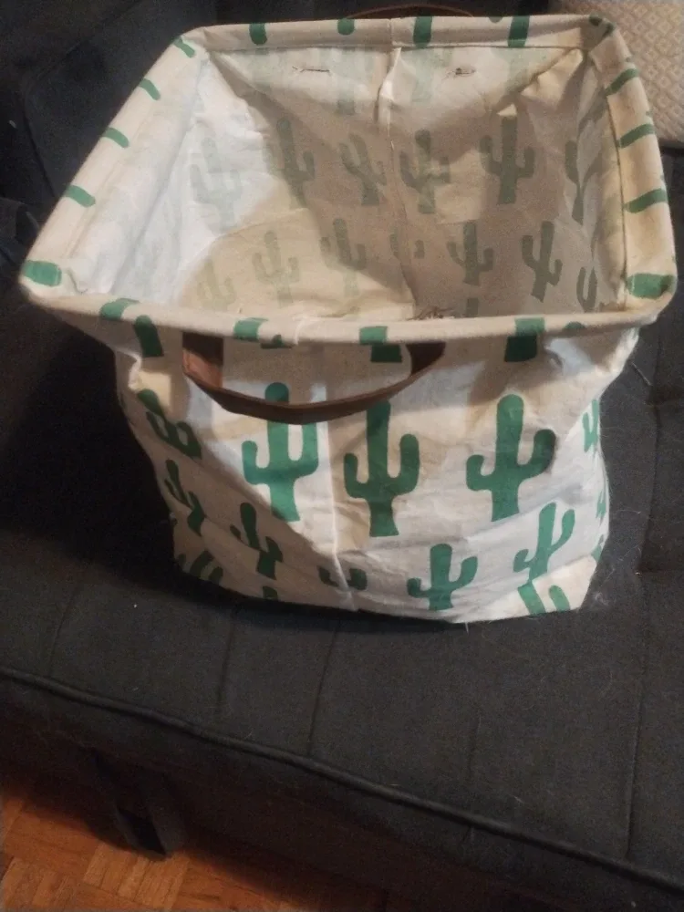 Cactus Print Storage Bin image indicator(2)