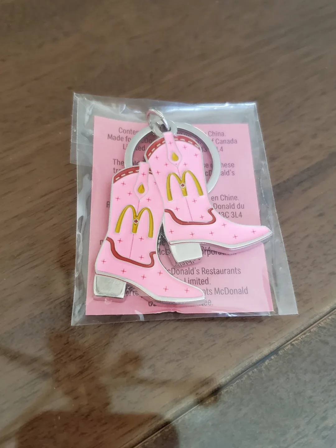 Shania Twain McDonald's Pink Cowboy Boots Keychain