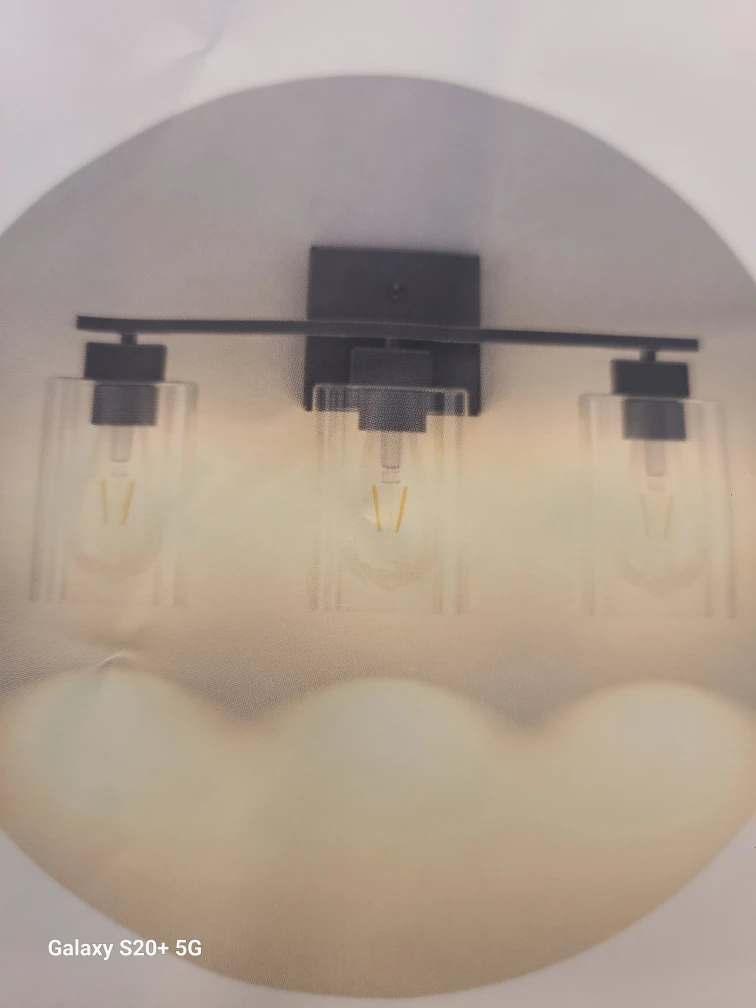 Black 3-Light Bathroom Vanity Light - L07-3-BK - photo 3