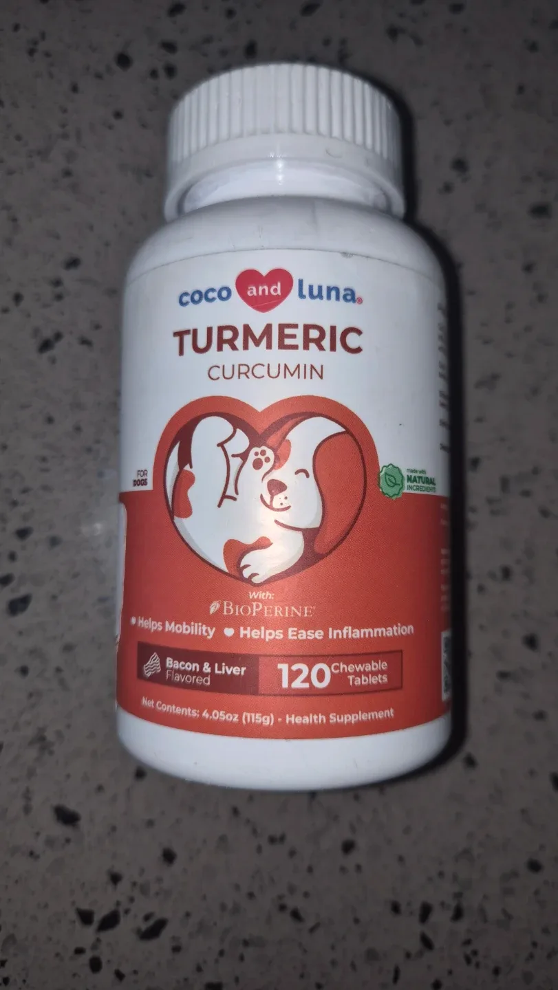 Coco and Luna Turmeric Curcumin Dog Supplement