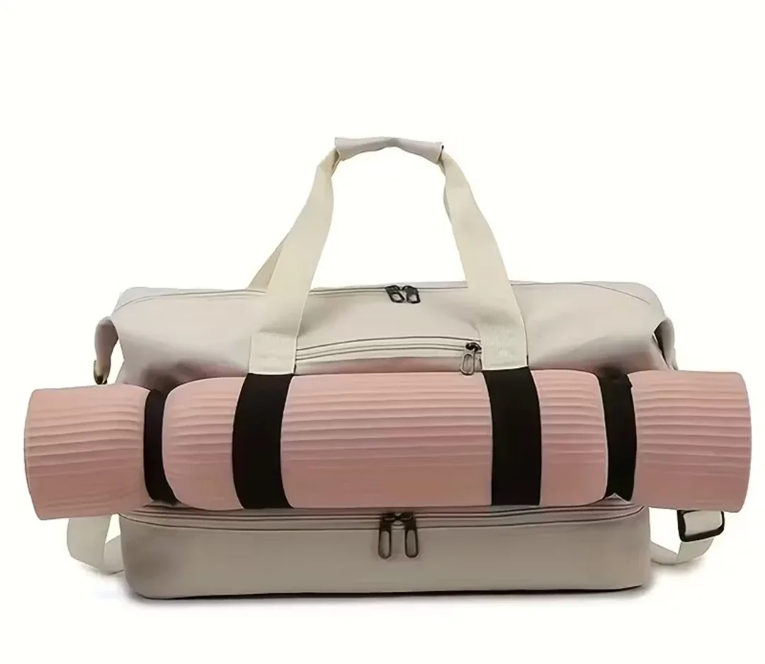 NEW Large Capacity Unisex Duffle Bag, Khaki image indicator(4)