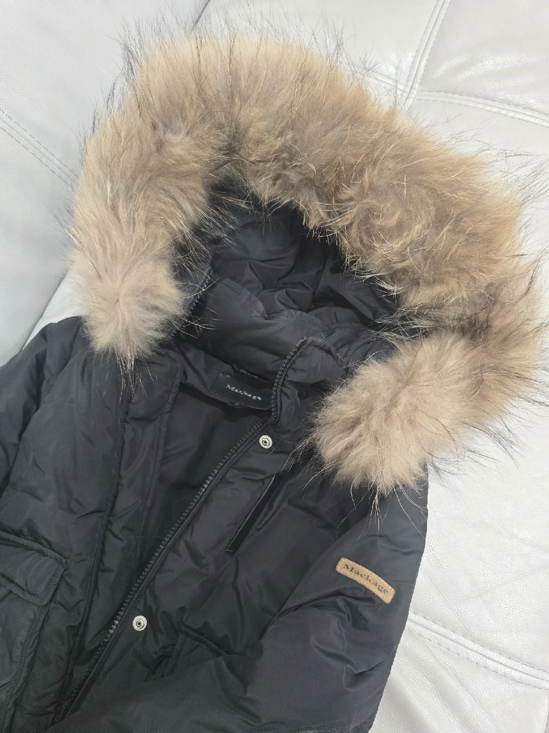 Mackage Montreal Black Down Puffer Jacket - Size 6 - photo 3