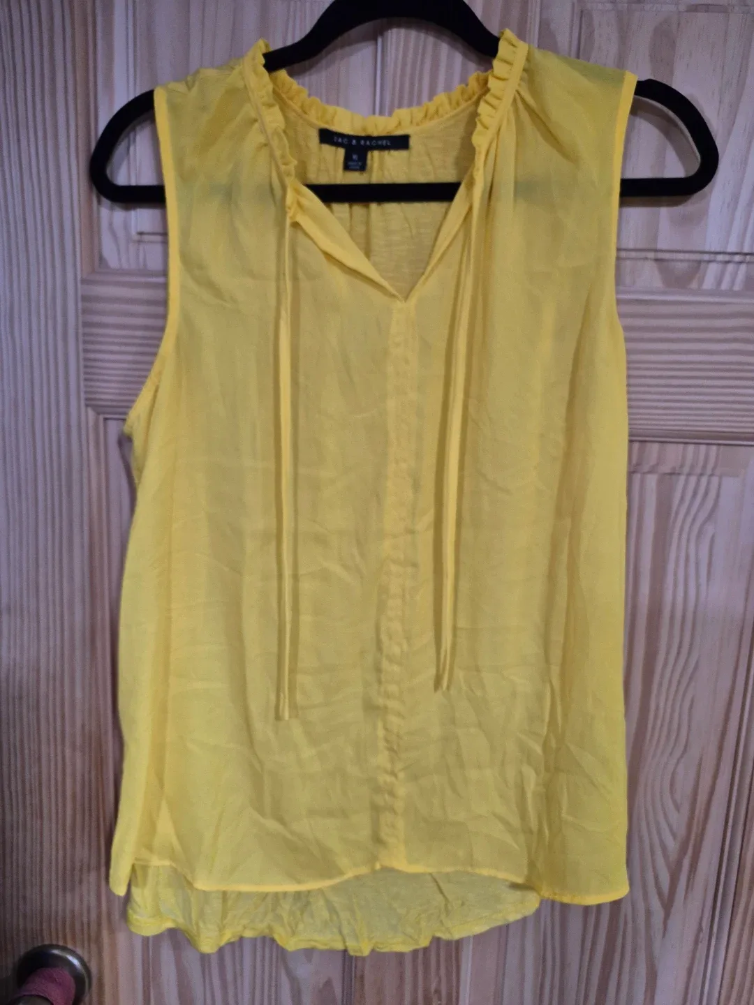 Zac & Rachel Women's Yellow Sleeveless XL blouse