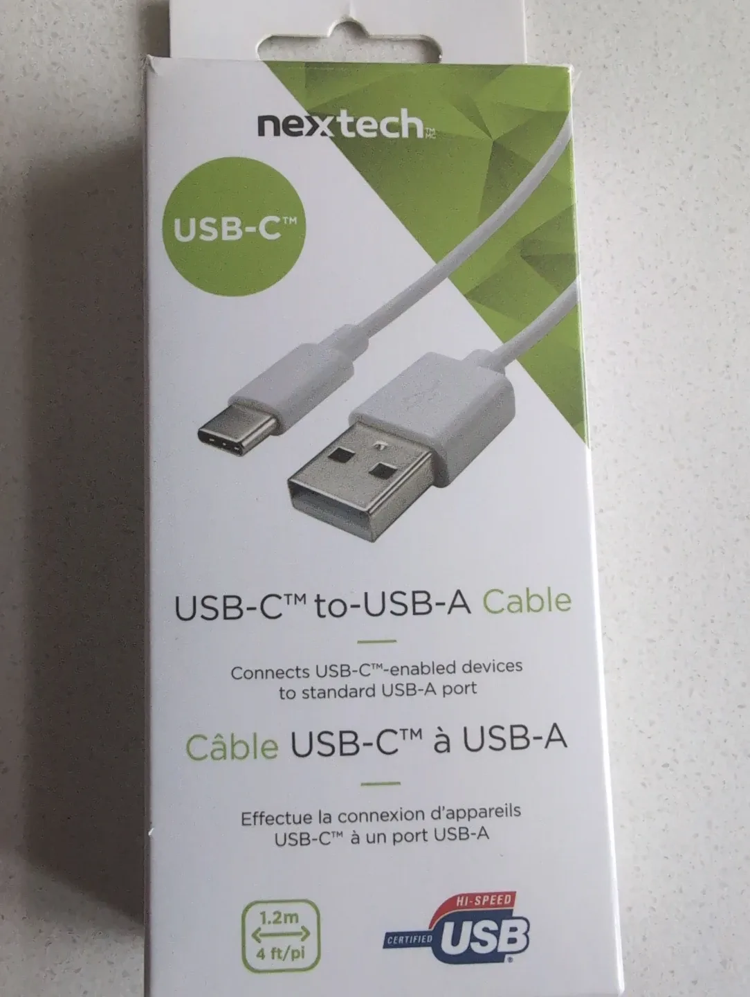 Nextech USB-C to USB-A Cable - New in Box!