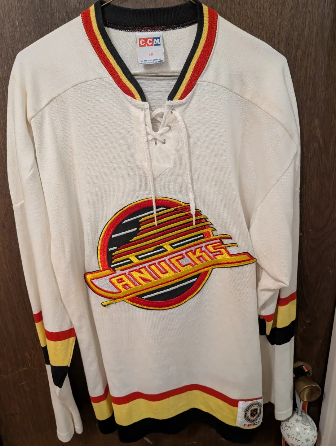 CCM Canucks Hockey Jersey - Size S/M