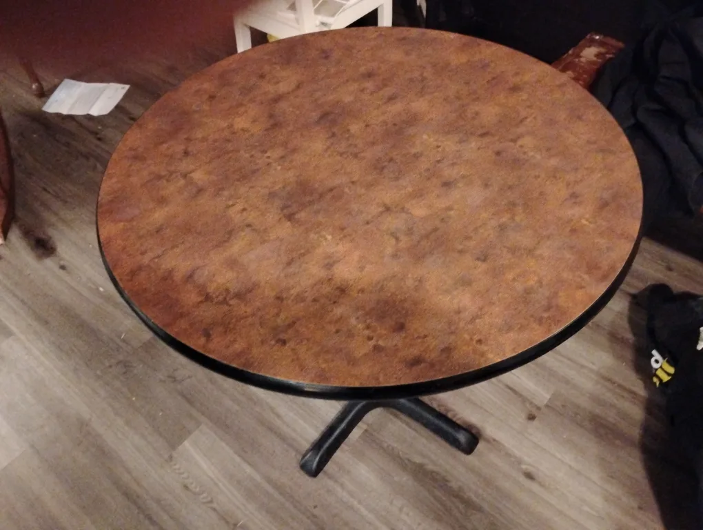 Round Brown Table thumbnail