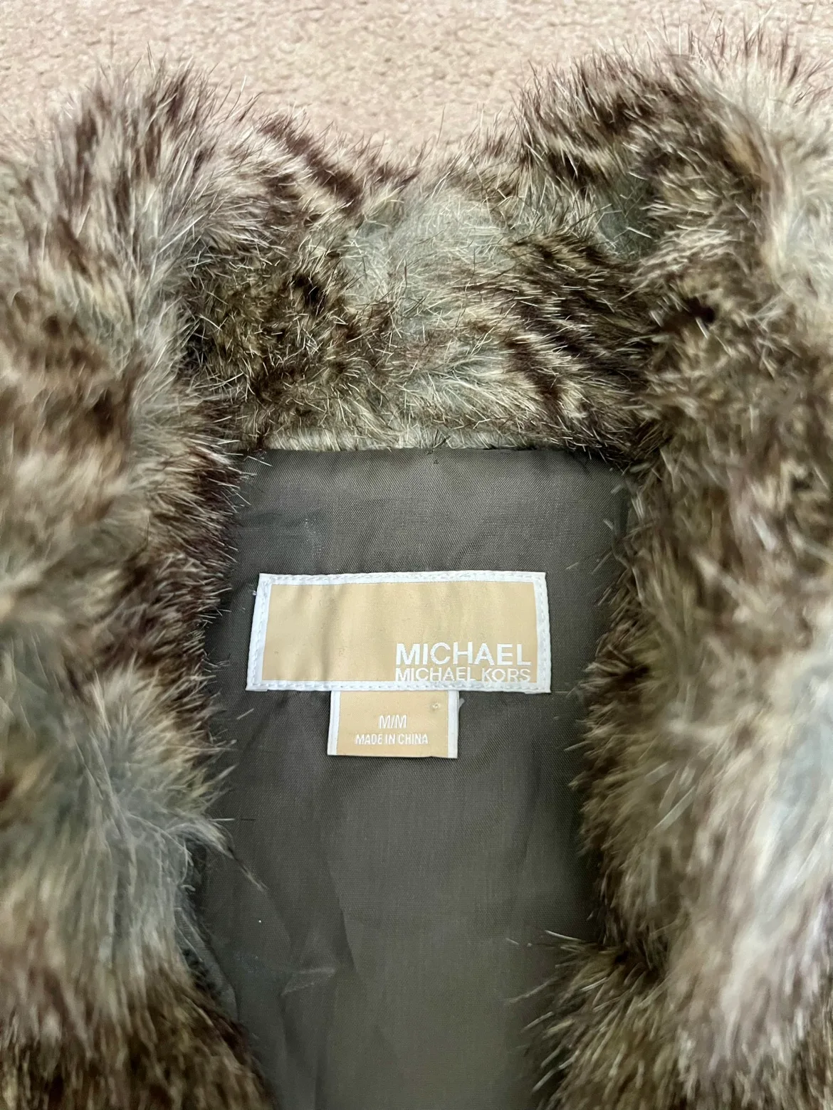 Michael Kors Faux Fur Fleece Vest image indicator(3)