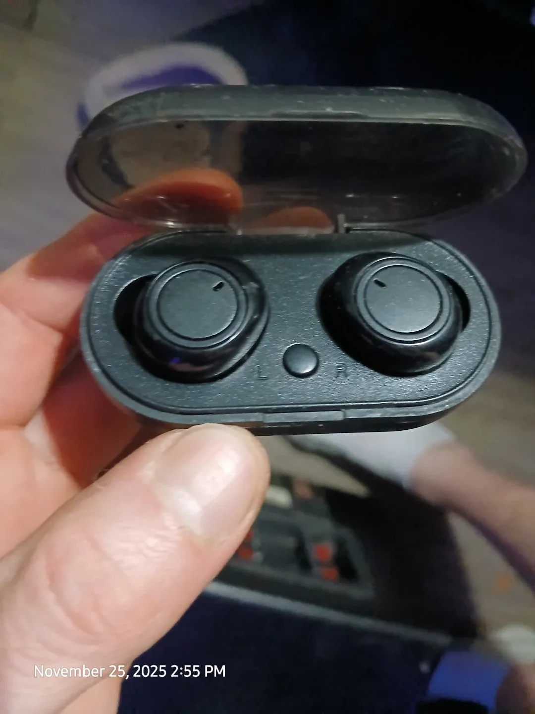 Black Wireless Earbuds with Case