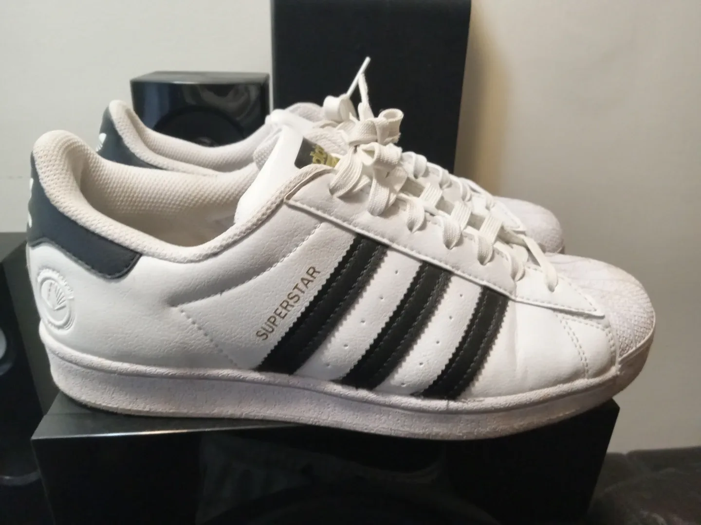 Adidas Superstar White & Black Sneakers