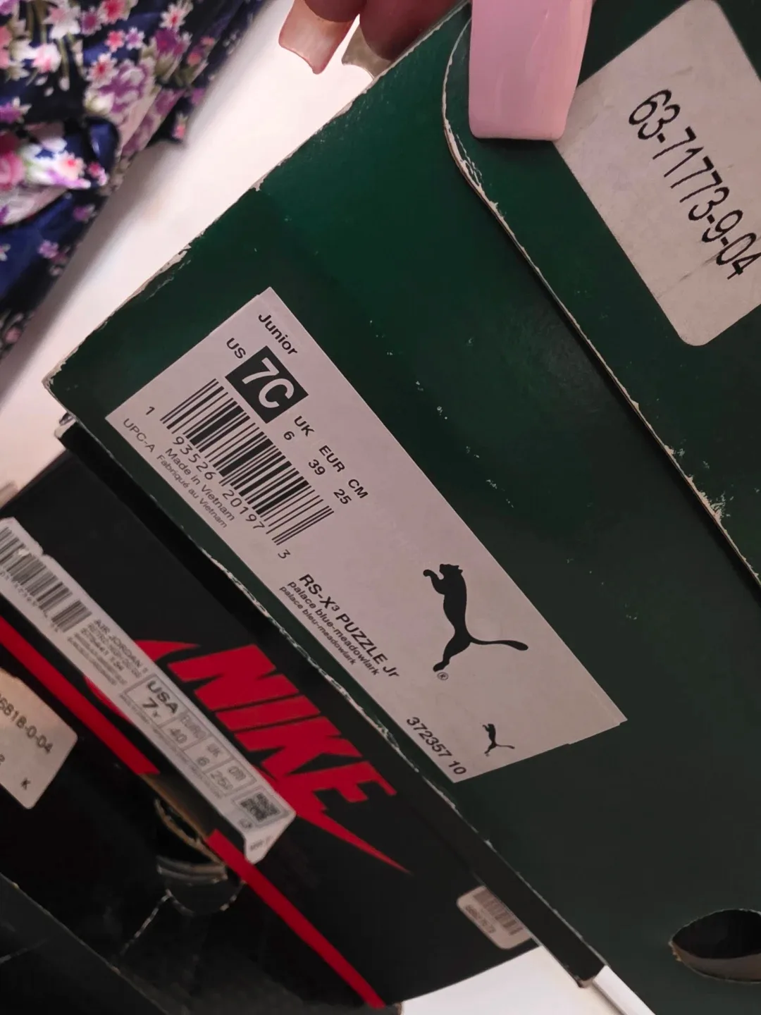 Puma RS-X Puzzle Jr. Size 7Y