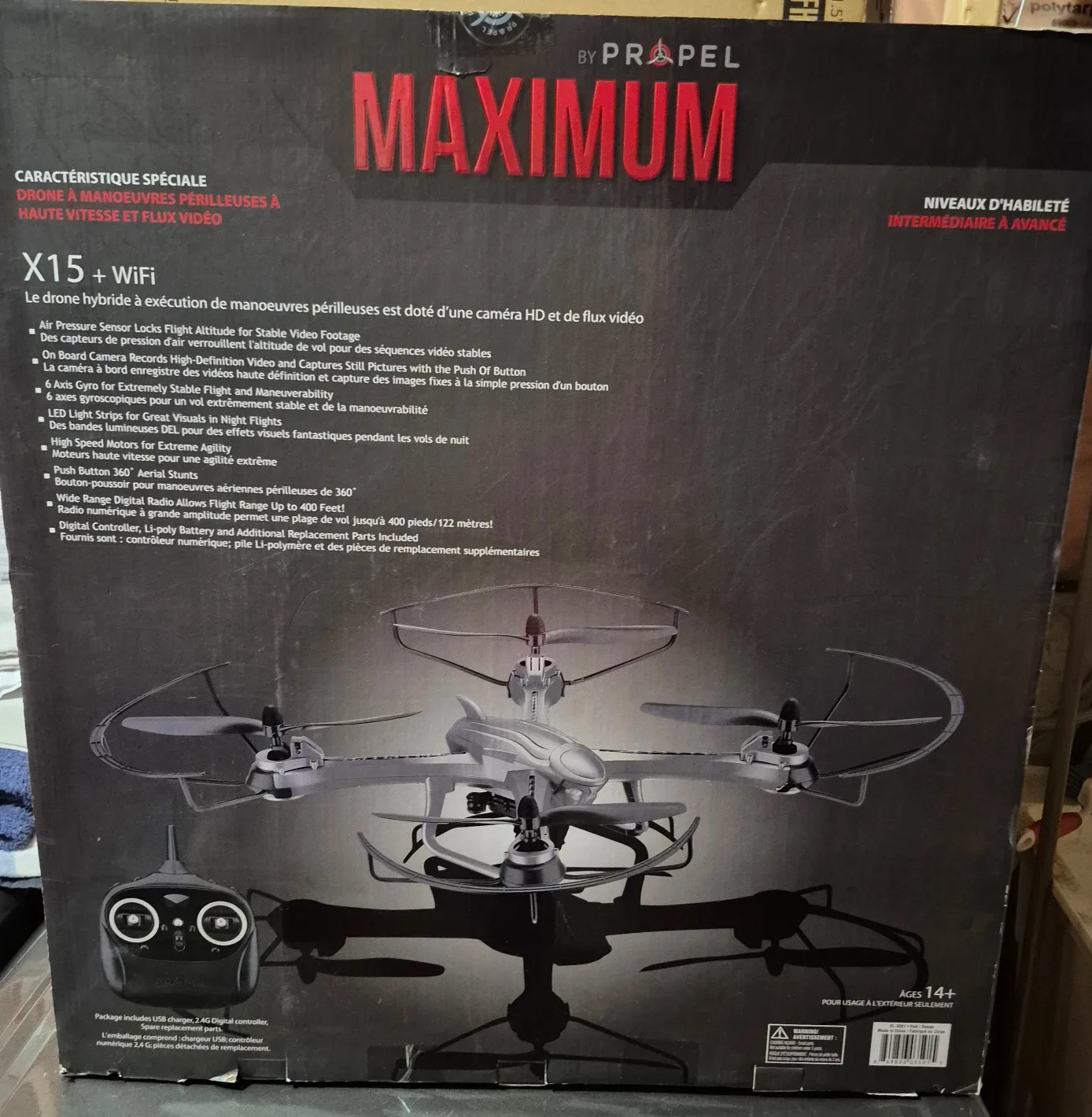 Propel Maximum X15-WiFi Streaming Drone - New in Box! image indicator(3)