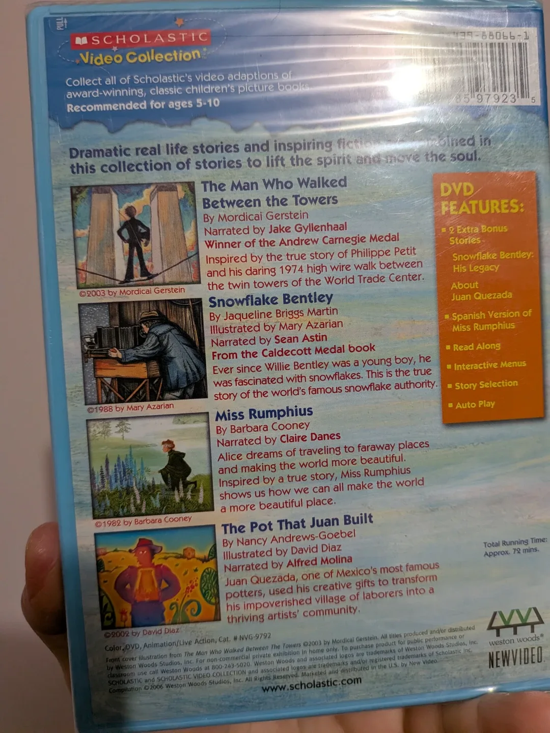 Scholastic Vid Collection: Man Walked Between Towers sealed dvd image indicator(3)