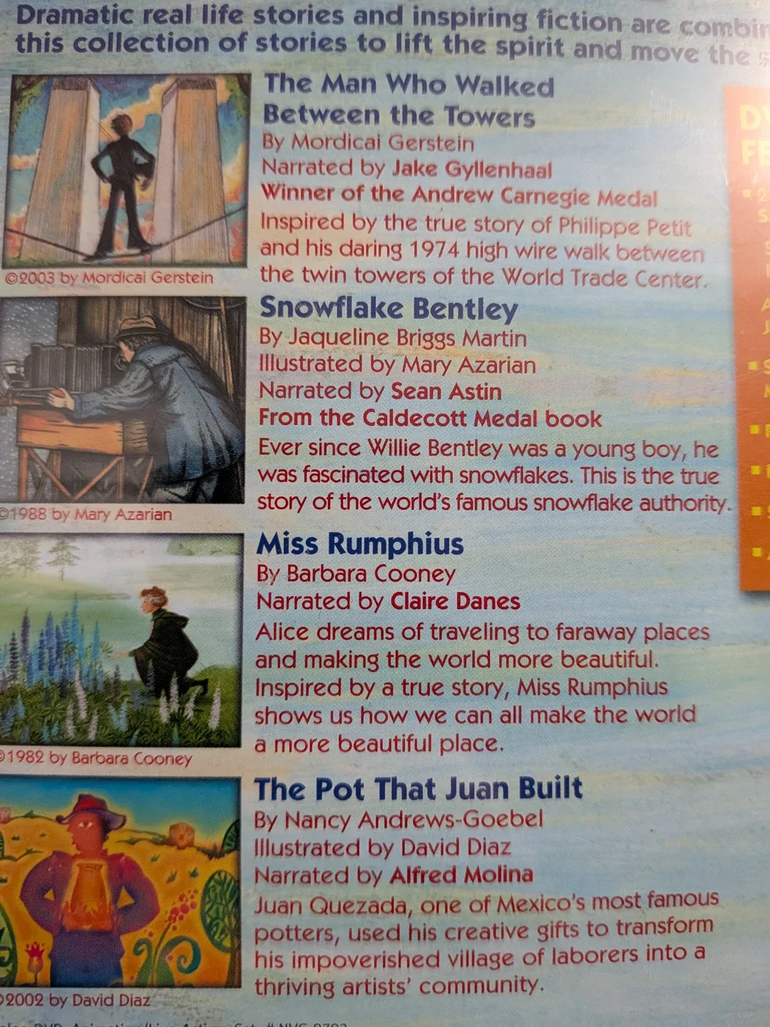 Scholastic Vid Collection: Man Walked Between Towers sealed dvd image indicator(4)