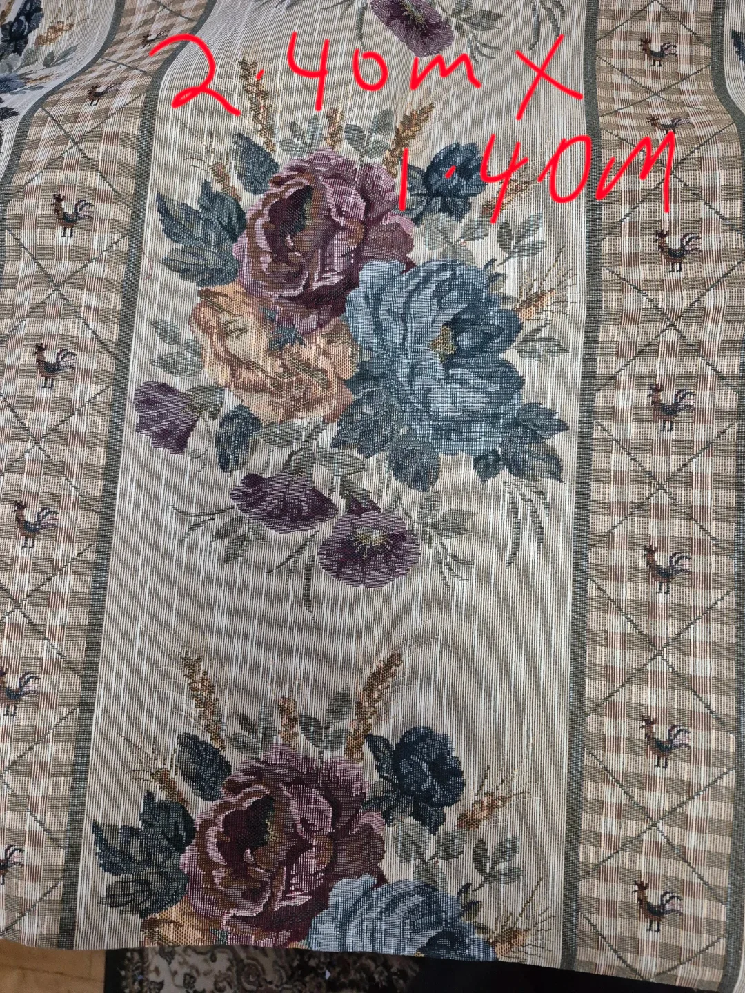 Floral Tapestry Fabric, Various Sizes, price per each piece image indicator(4)
