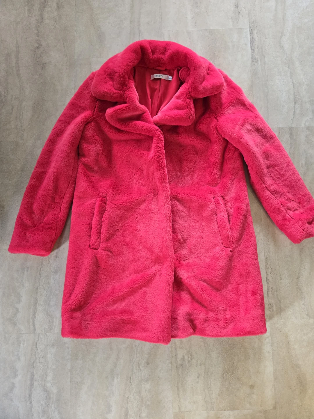 Ricki's Pink Faux Fur Coat Size XS