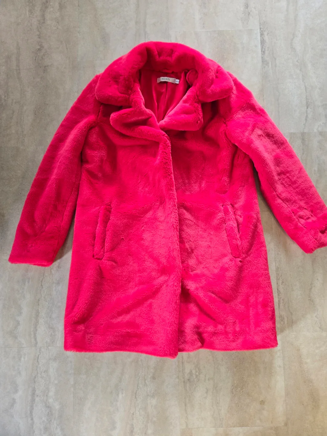 Ricki's Pink Faux Fur Coat Size XS