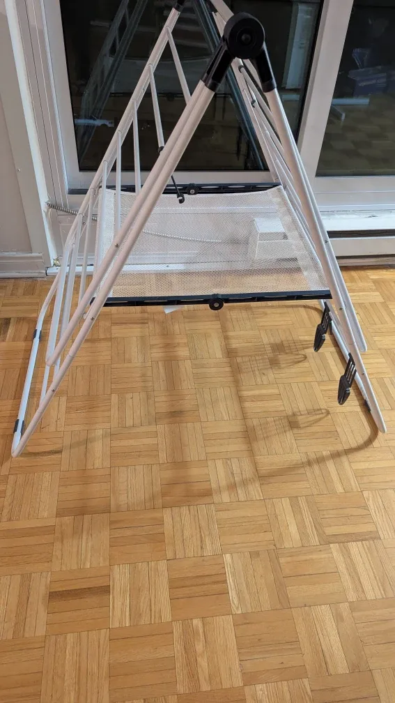 White Foldable Laundry Drying Rack