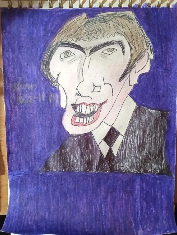 The Beatles Drawing Illustration by custom artist Sherwin image indicator(4)