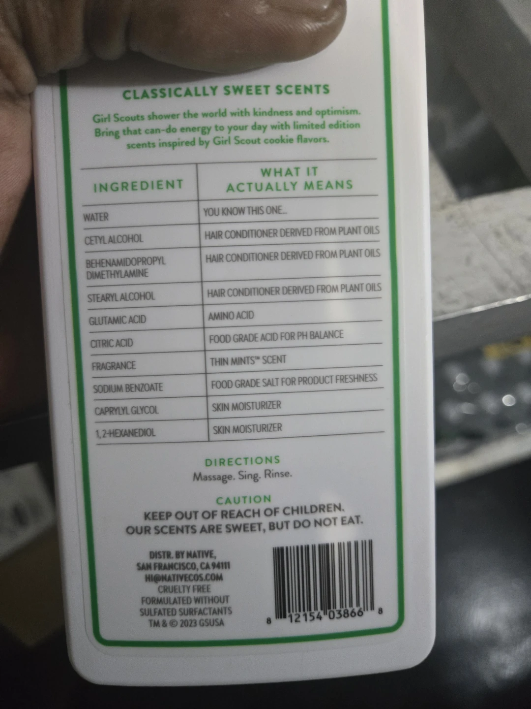 Native Girl Scout Thin Mints Volumizing Conditioner 16.5 fl oz - photo 2