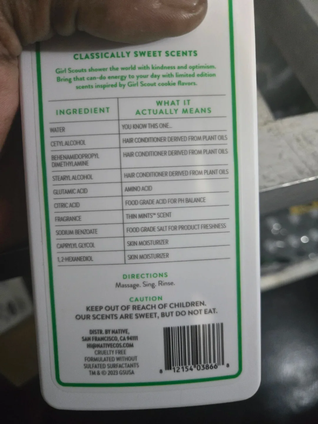 Native Girl Scout Thin Mints Volumizing Conditioner 16.5 fl oz image indicator(2)