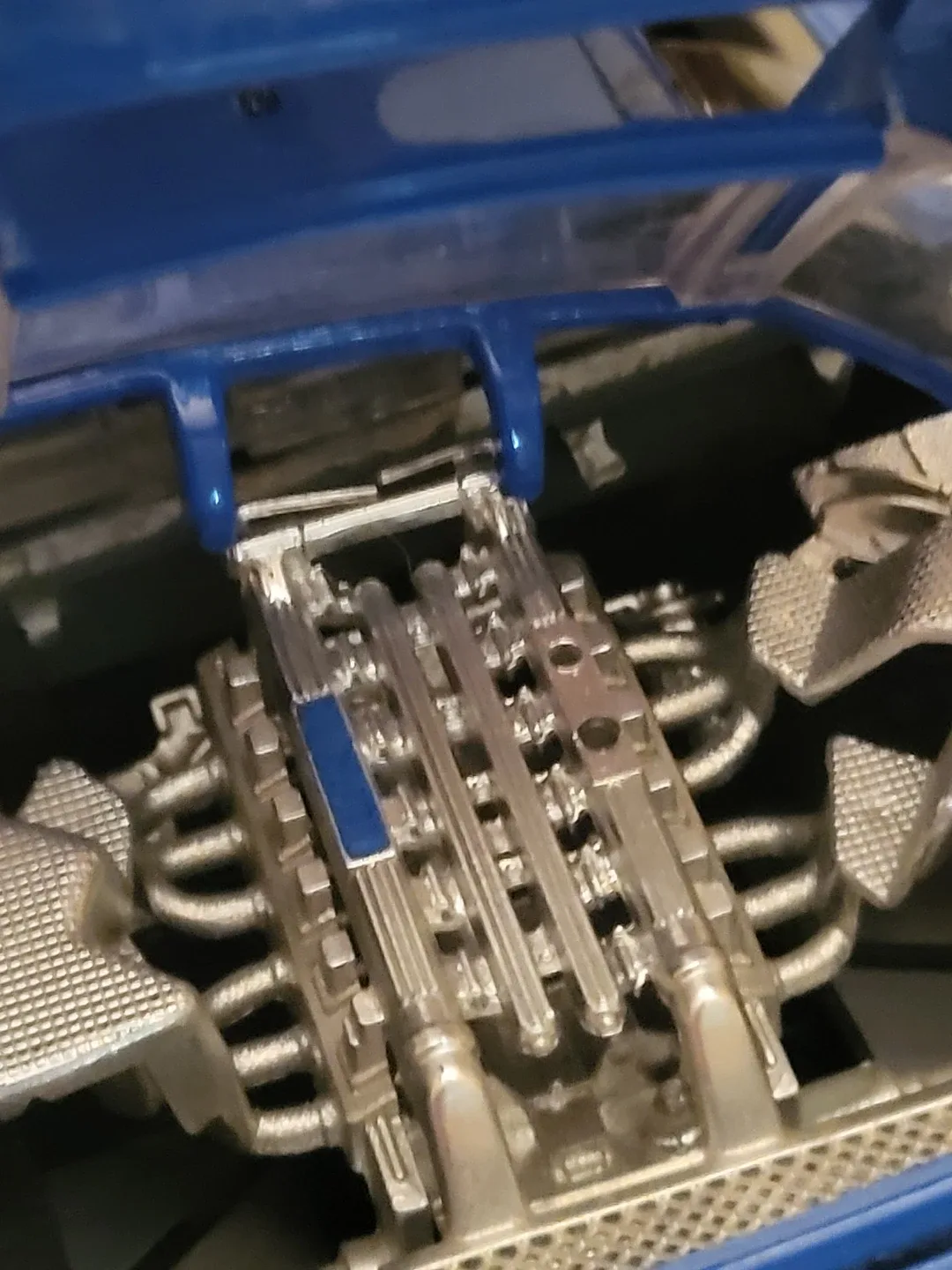 Vintage Blue 1991 Bugatti Diecast Car 1:18 image indicator(4)