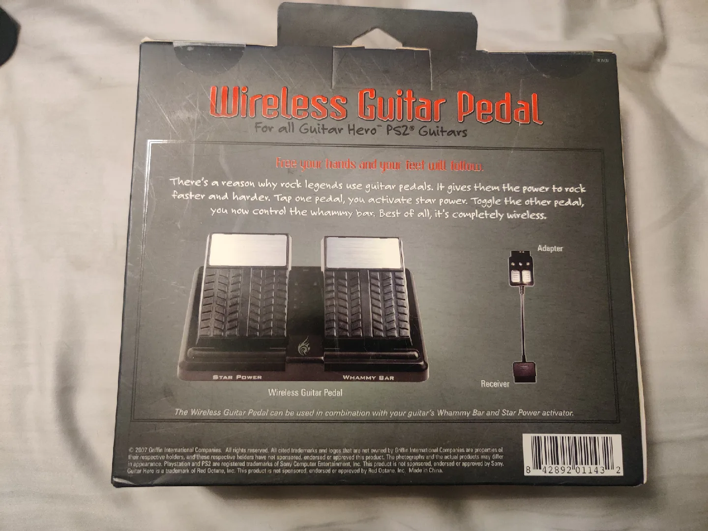 Wireless Guitar Pedal for Guitar Hero PS2 Guitars image indicator(2)