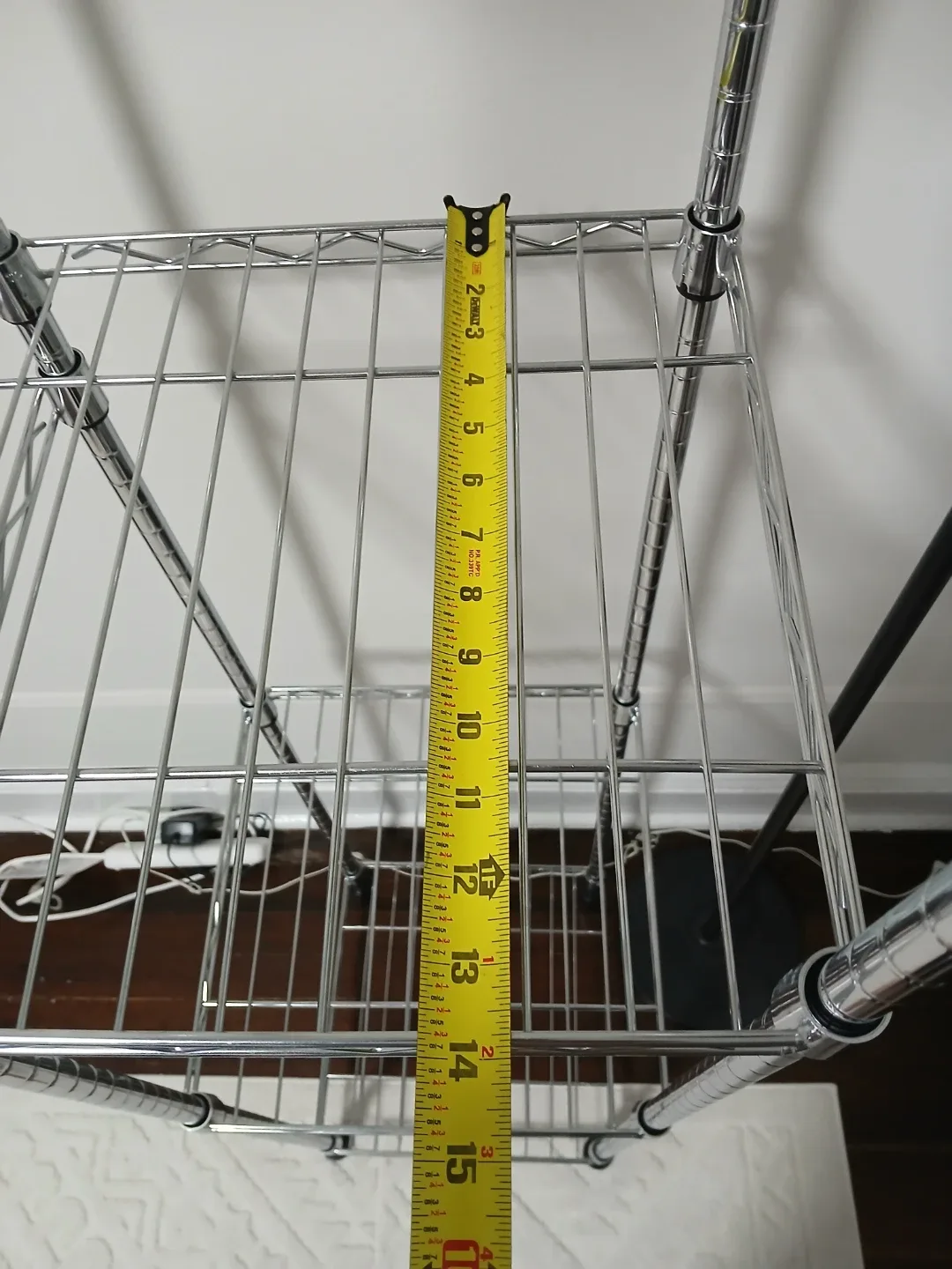 Amazon Basics Hanging Storage Organizer, Chrome image indicator(4)