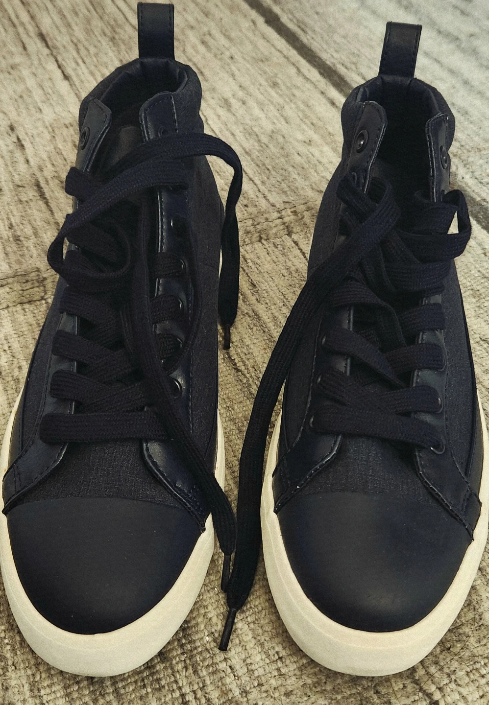 Polo Ralph Lauren Navy Blue High-Top Sneakers