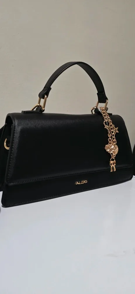 ALDO Black Handbag with Charm image indicator(3)