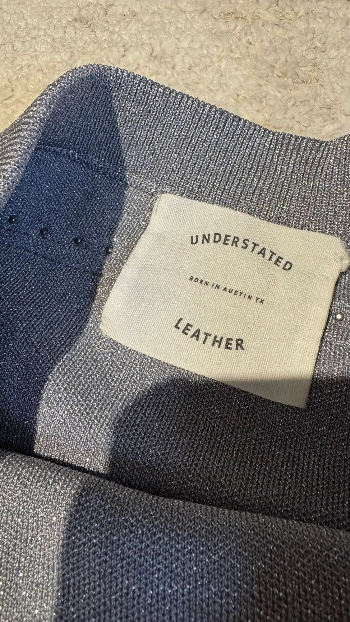 Brand new Understated Leather silver tassels top and bottom image indicator(6)