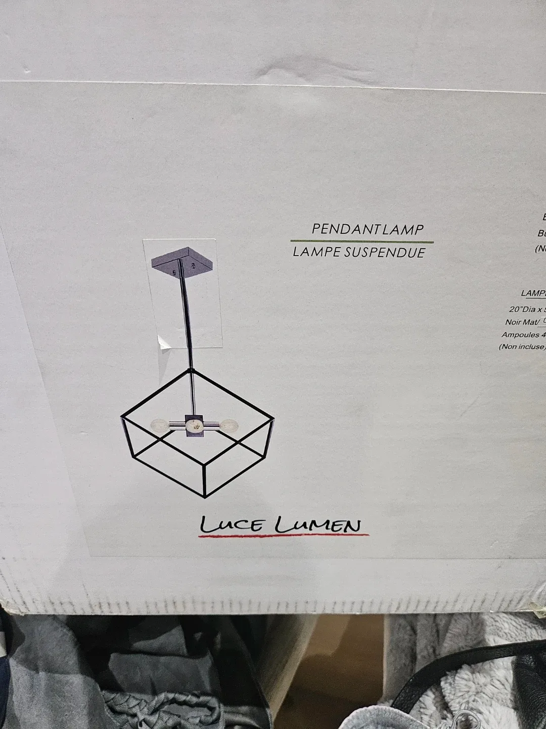 Luce Lumen Pendant Lamp - Black Matte/Chrome thumbnail