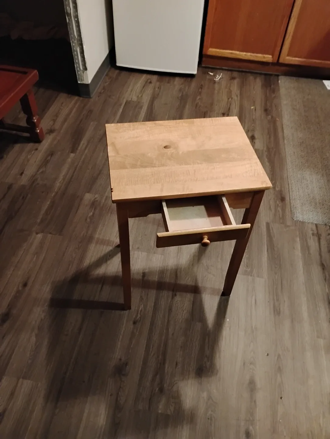 Wooden Side Table with Drawer image indicator(2)