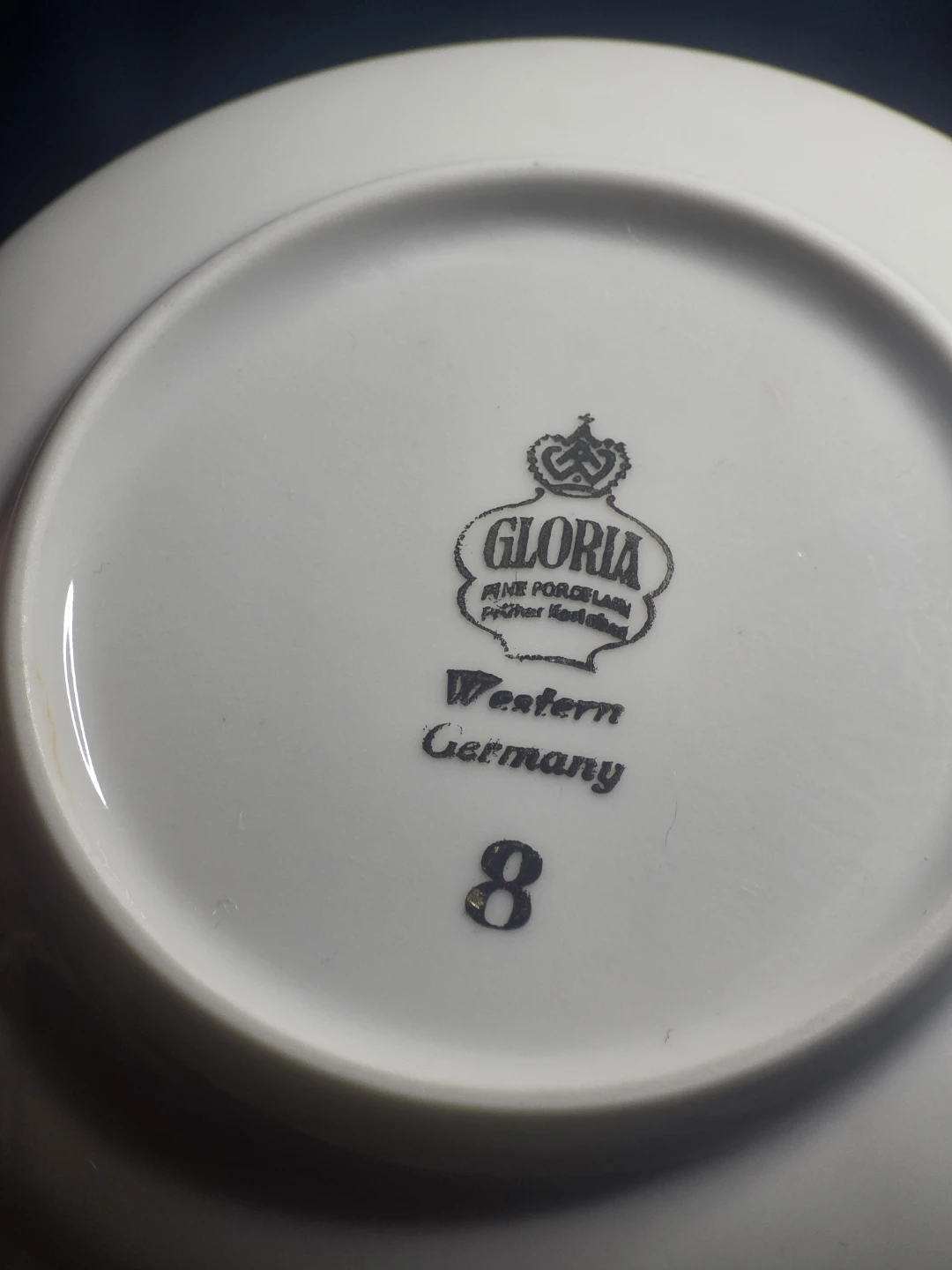 Gloria Fine Porcelain Plate, Western Germany - photo 4