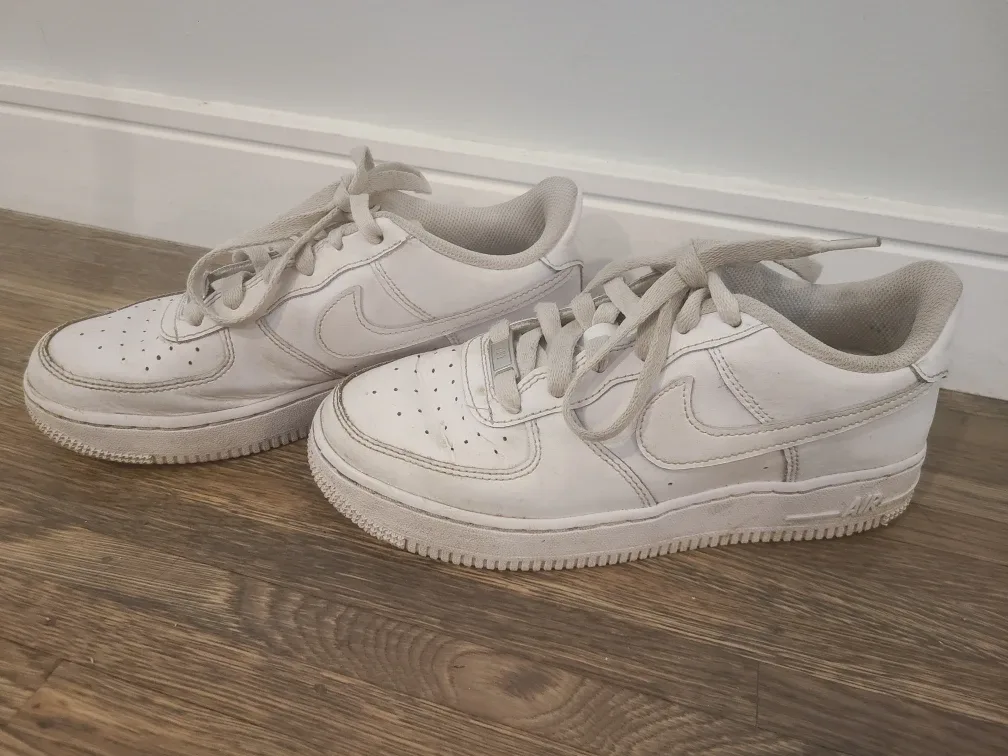 Nike Air Force 1 White Sneakers - Size 5 US image indicator(2)