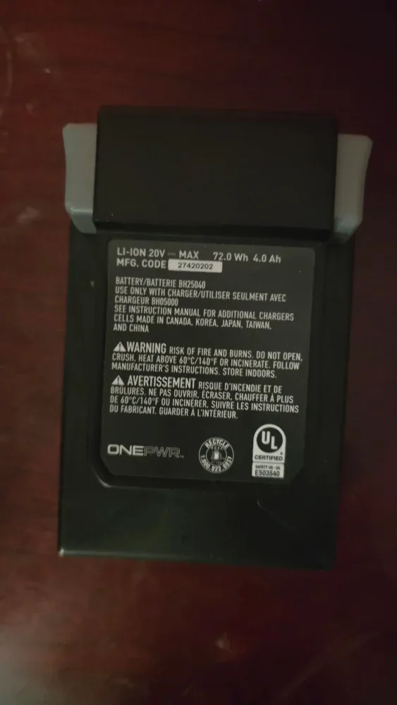 RYOBI ONE PWR 4.0 MAX Lithium Ion Battery