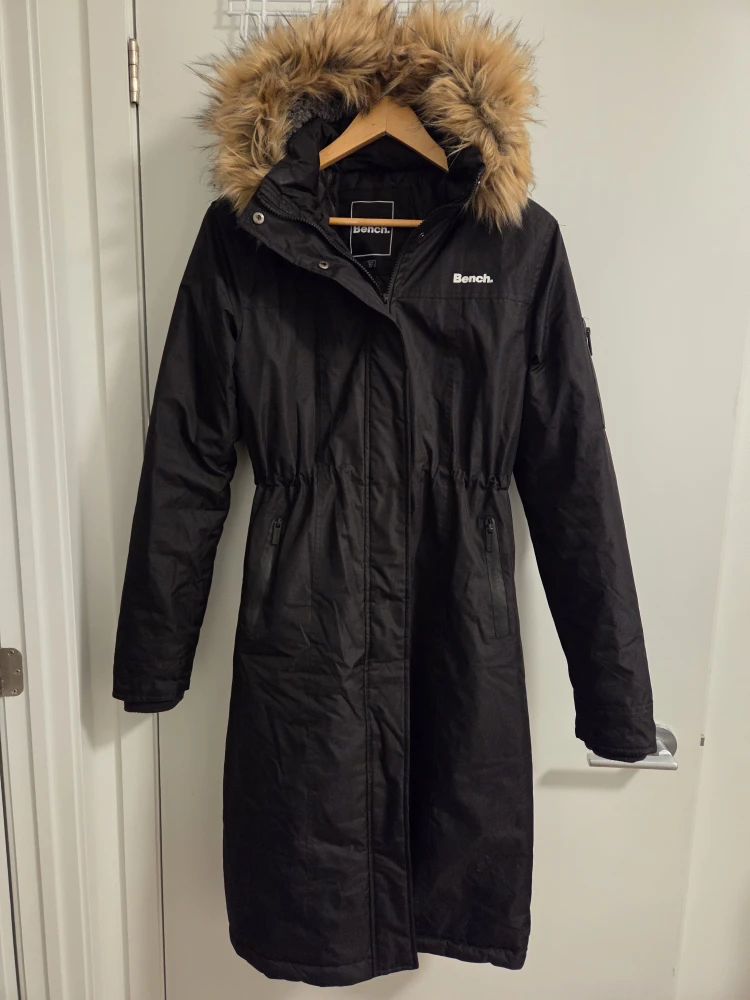 Bench Black Winter Coat with Fur Hood