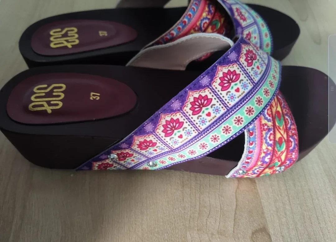 New wedge sandals - Size 5 or 5.5 (PRICE ADJUSTED) image indicator(4)