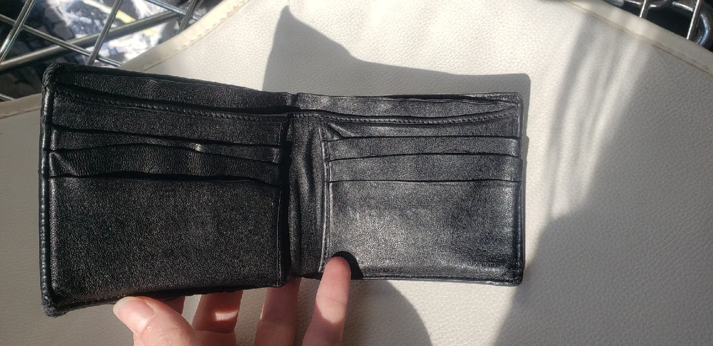 Fendi Black Crocodile Leather Bifold Wallet image indicator(4)