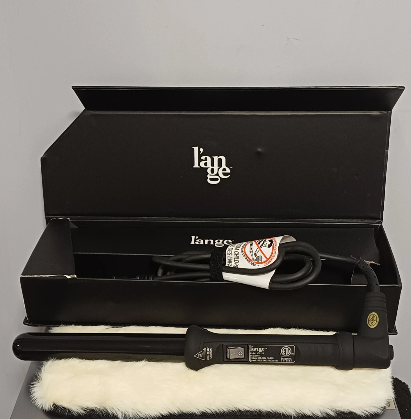 L'ange Ondulé 25mm Curling Wand - Black - photo 3