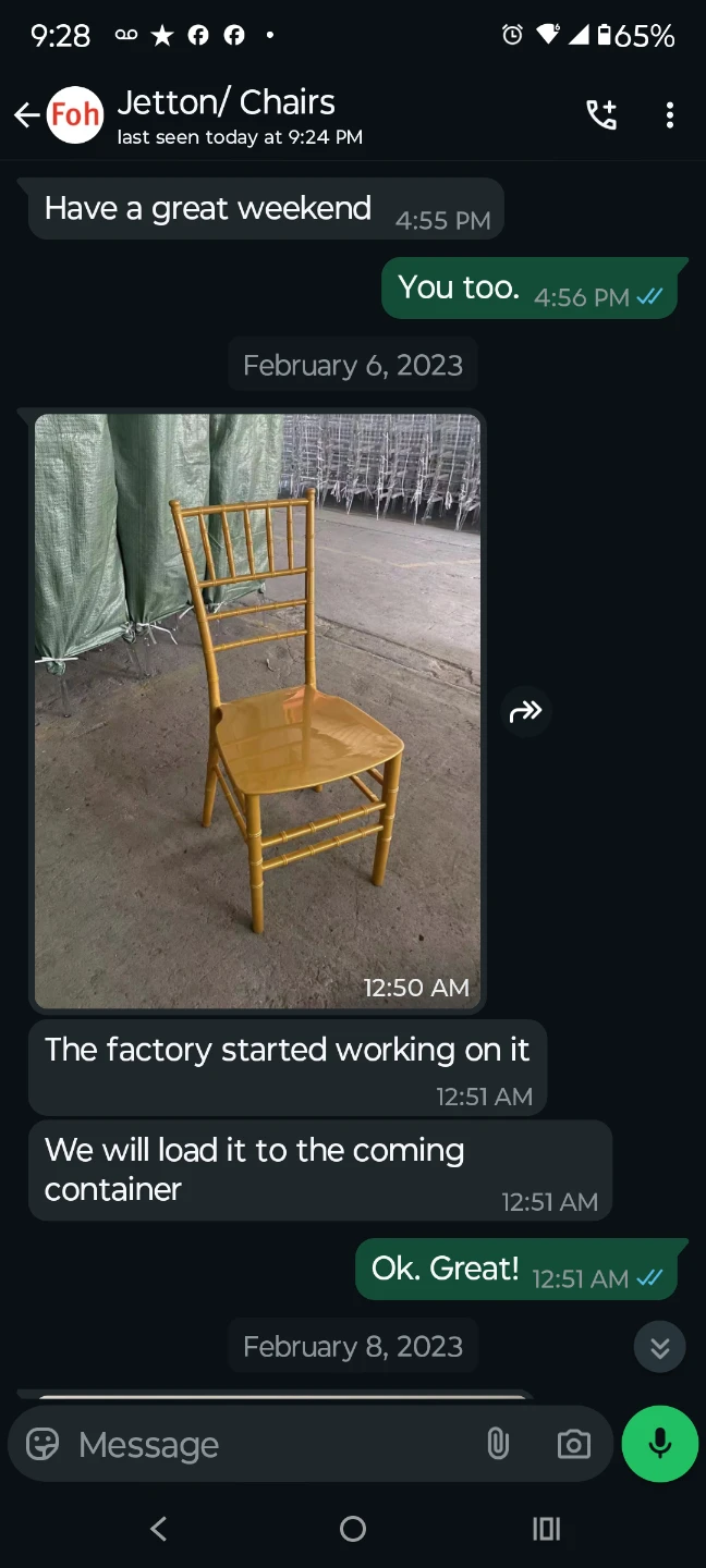 Gold Chiavari Chair