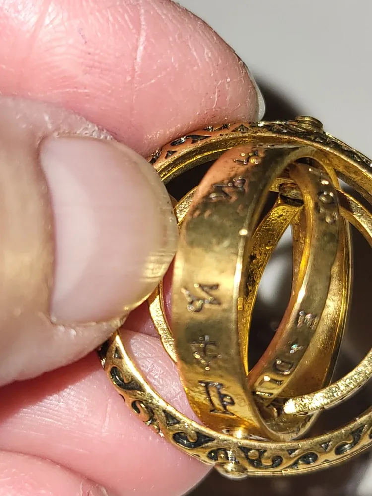 Vintage Armillary Sphere Ring - Gold