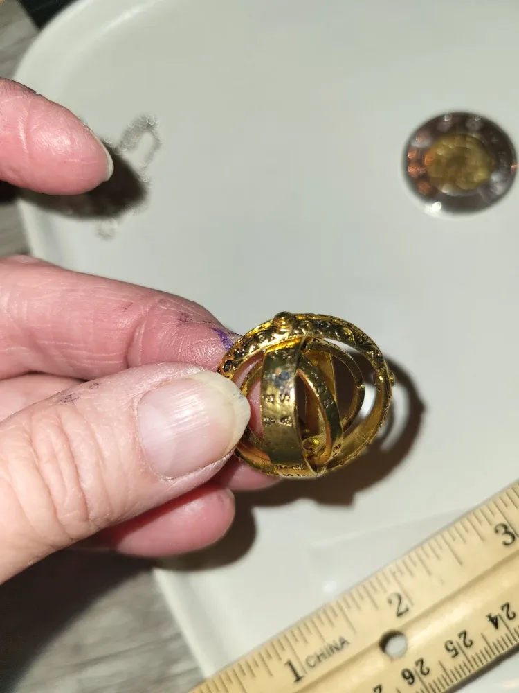 Vintage Armillary Sphere Ring - Gold image indicator(7)
